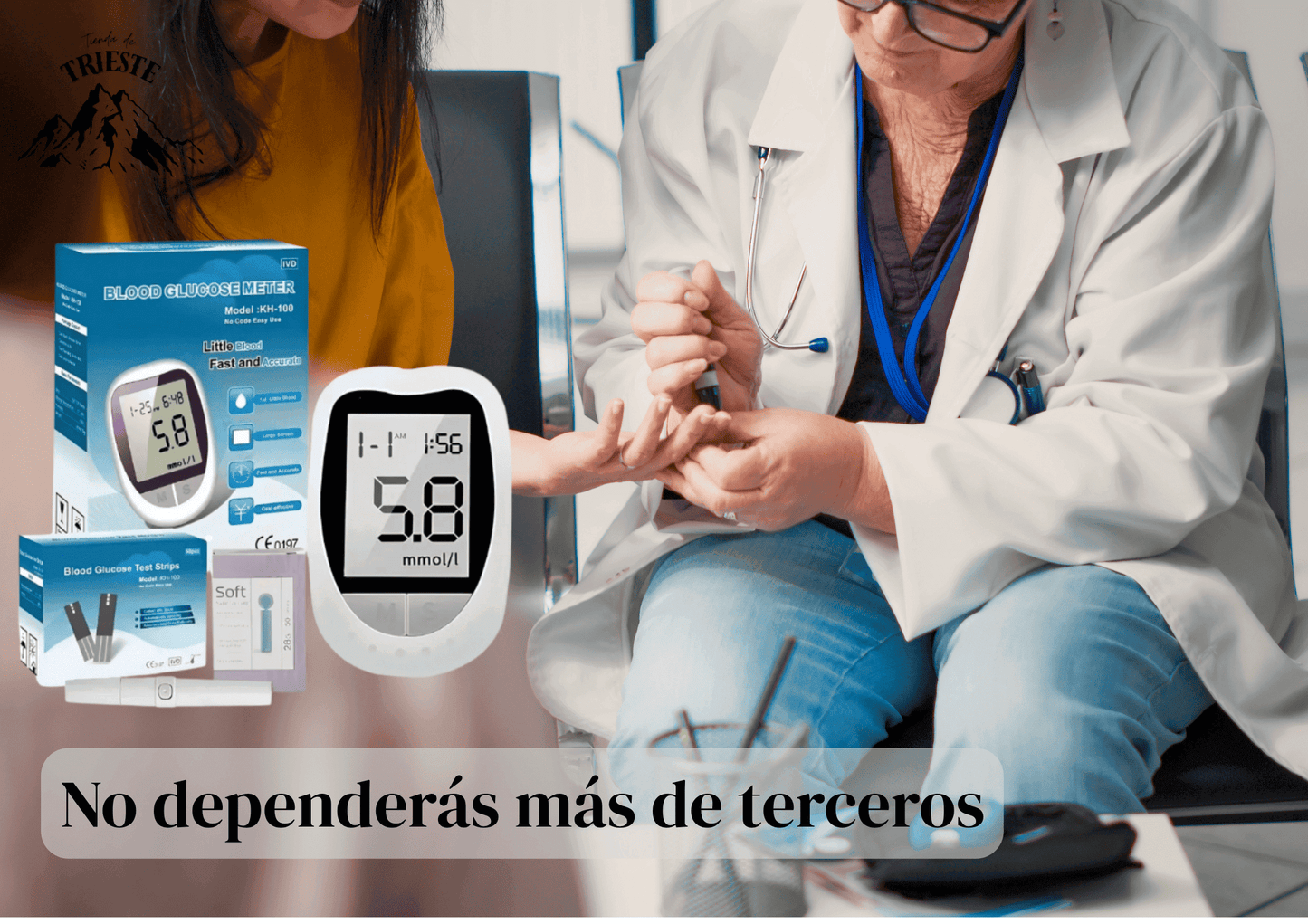 Glucometro Digital Medidor de Glucosa